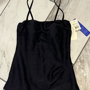 Gottex Essentials Black Swimsuit NWT 12 Womens